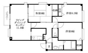 フォブール牧野 A棟の間取り画像