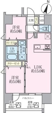 メルシーペール上落合の間取り画像