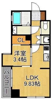 MGA黒崎Wの間取り画像
