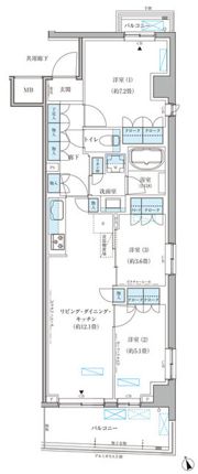 パークアクシス文京本郷の間取り画像