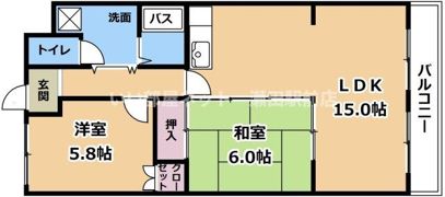 疋田マンションの間取り画像
