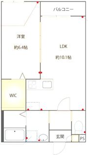 LILIA飯塚の間取り画像