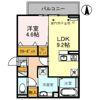 D-ROOM紅雲町Bの間取り画像