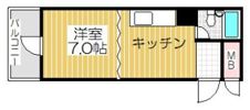 マンション西の間取り画像
