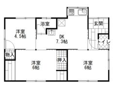 国府市場101-19貸家の間取り画像