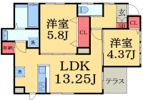 菅野貸家の間取り画像