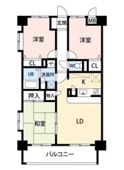 ヴィルヌーブの間取り画像
