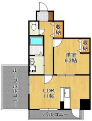 Bergamotto三萩野の間取り画像
