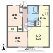 ビーライン緑台 A棟の間取り画像