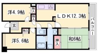 ウイング神戸の間取り画像