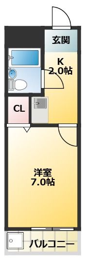 ウエルネスオクデラビルズの間取り画像