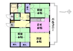 レジデンス西霞【武蔵】の間取り画像