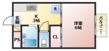 TOMIIハイツの間取り画像