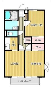グリーンハイツ岸辺の間取り画像