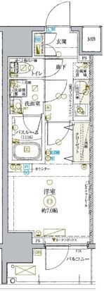 KDXレジデンス池袋ウエストの間取り画像