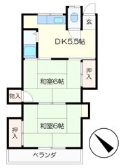 浜田アパートの間取り画像