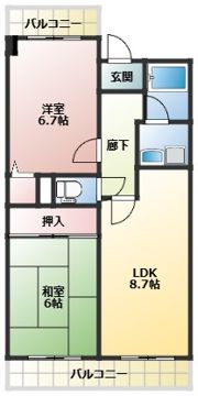 パレ上新庄の間取り画像