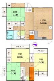 髙橋様貸家の間取り画像