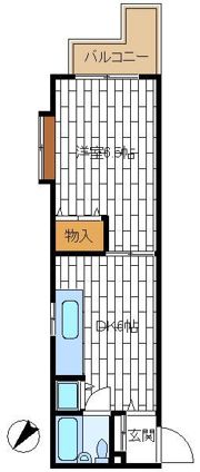 市ヶ尾森ビル八番館の間取り画像