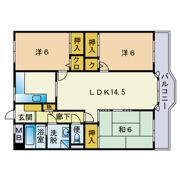 ローヤルマンション野間2の間取り画像