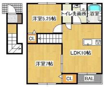 フォレスト平野B 西棟の間取り画像