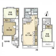 初台戸建の間取り画像