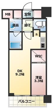 コンフォリア新大阪宮原Qの間取り画像