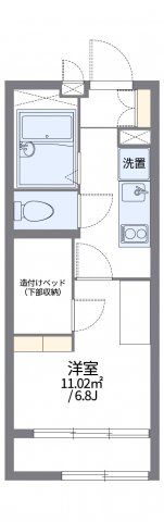 レオパレスリュエルの間取り画像