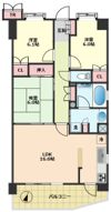 サンデュエル川越マークスクエアの間取り画像