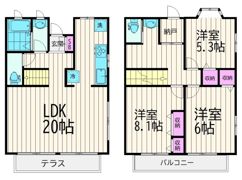 八雲テラスハウスの間取り画像