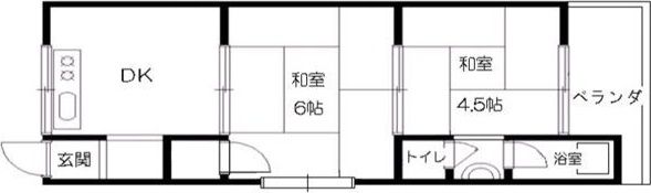 北条ハイムB棟の間取り画像