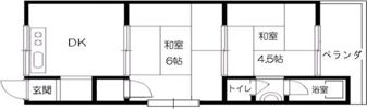 北条ハイムB棟の間取り画像