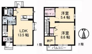 シャーメゾン落合南の間取り画像