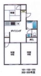 ドミ高坂の間取り画像