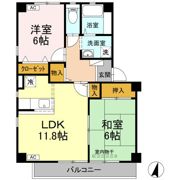 フォブール佐古Aの間取り画像