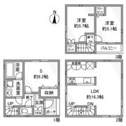 上高井戸戸建の間取り画像