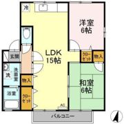 セジュール清水 B棟の間取り画像