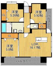 LEGEND筒井の間取り画像