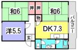 山根マンションの間取り画像