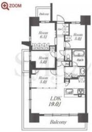 プラウド昭和桜山の間取り画像