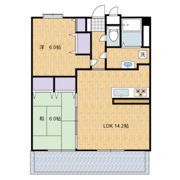 ハイエストマンション長嶺の間取り画像