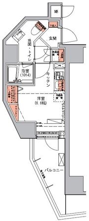 ハーモニーレジデンス三田の間取り画像