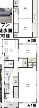 竹松貸家の間取り画像