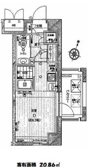 エクセリア二子多摩川の間取り画像