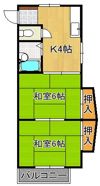 シャトレ境川の間取り画像