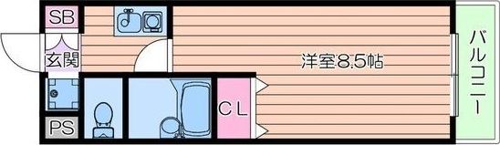 ライフハイム須賀の間取り画像