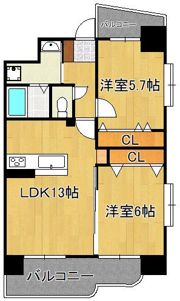 グレース上富野の間取り画像