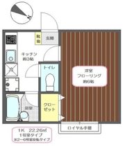 バーナルヒルズⅡBの間取り画像