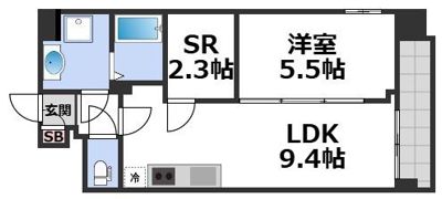 パークス堺筋本町の間取り画像