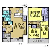 リーブルファイン中大流の間取り画像